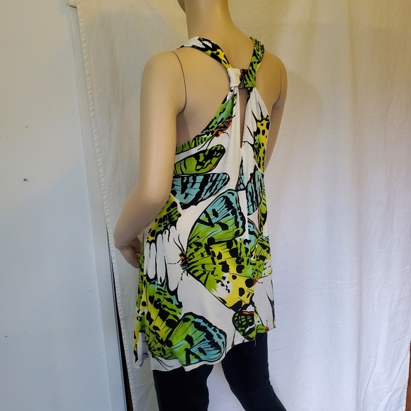 CAbi Neon Wings Butterfly Racerback Tank - Picture 4 of 13